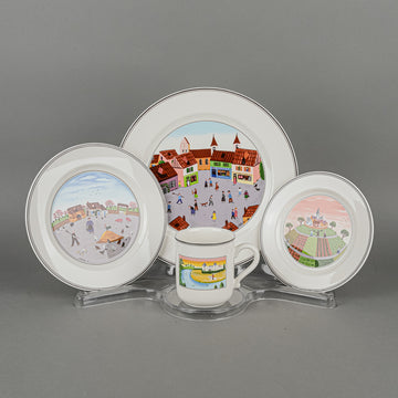 VILLEROY & BOCH Design Naif 6 Four Piece Place Settings Plus Extras
