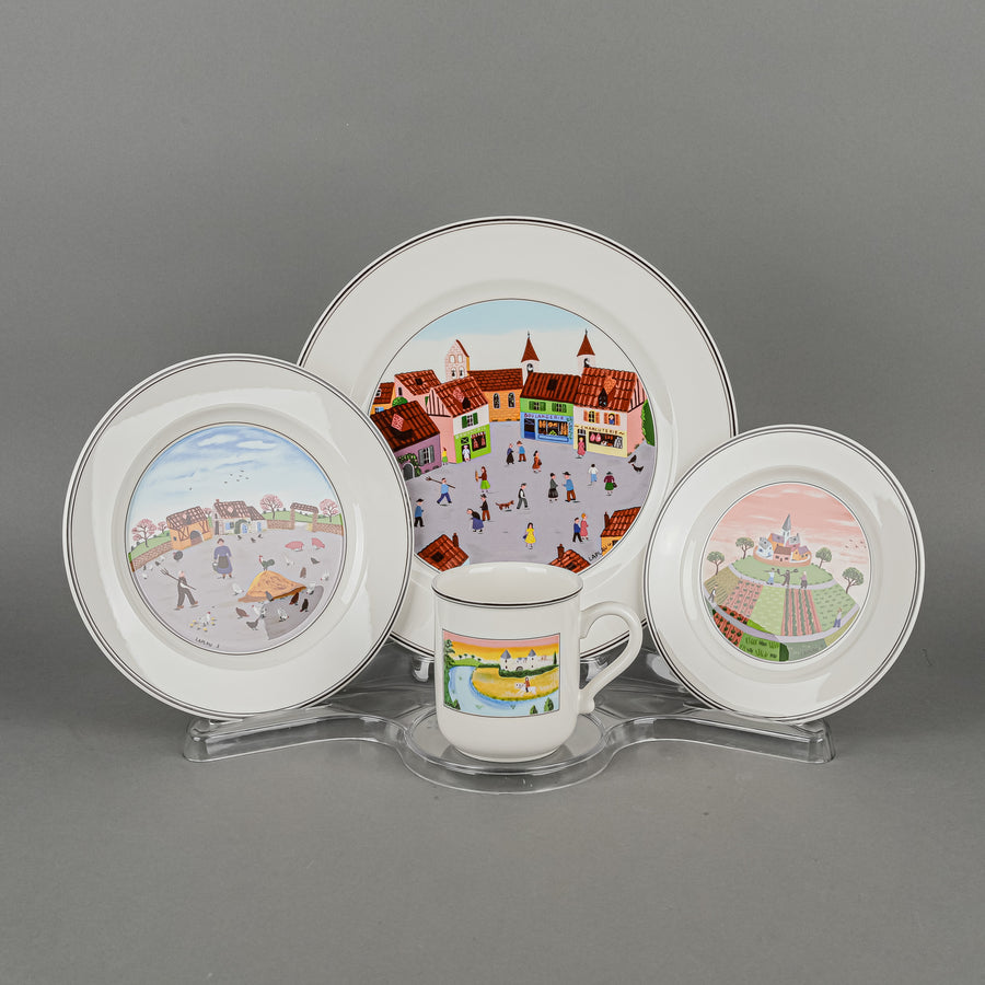 VILLEROY & BOCH Design Naif 6 Four Piece Place Settings Plus Extras