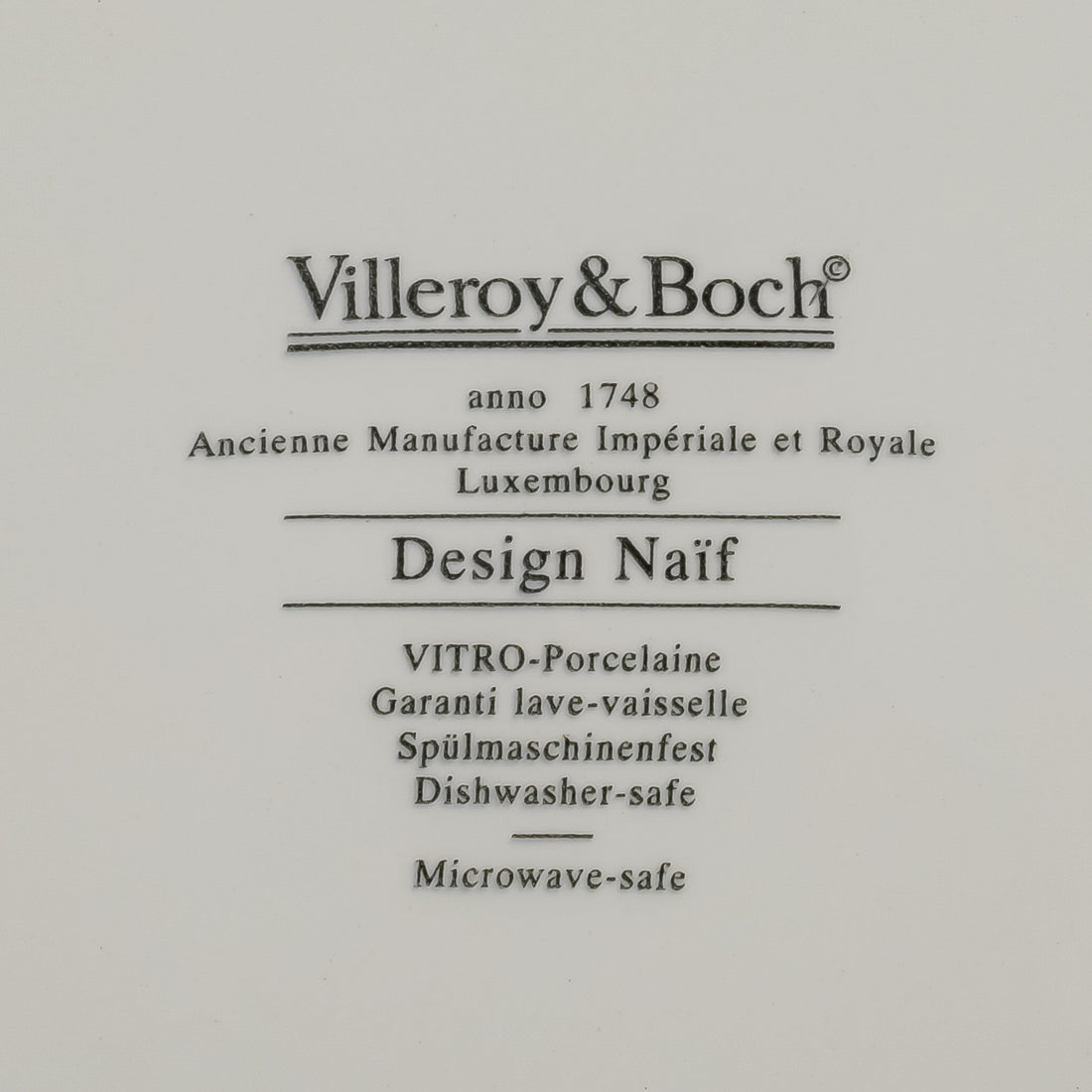 VILLEROY & BOCH Design Naif Salad/Dessert Plates Set Of 6