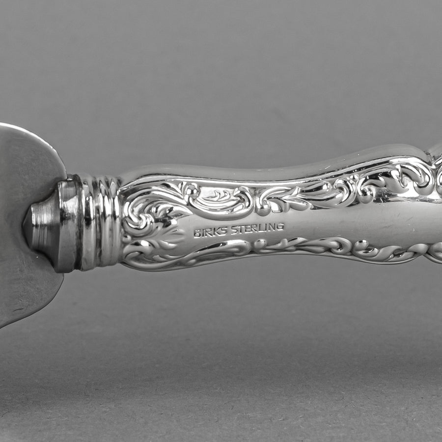BIRKS Louis XV Sterling Handle Stainless Steel Dessert Server