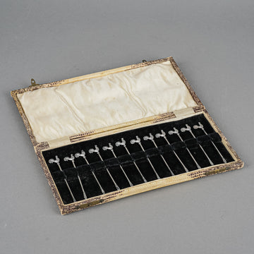 ADOLPH SCOTT Sterling Rooster Cocktail Picks