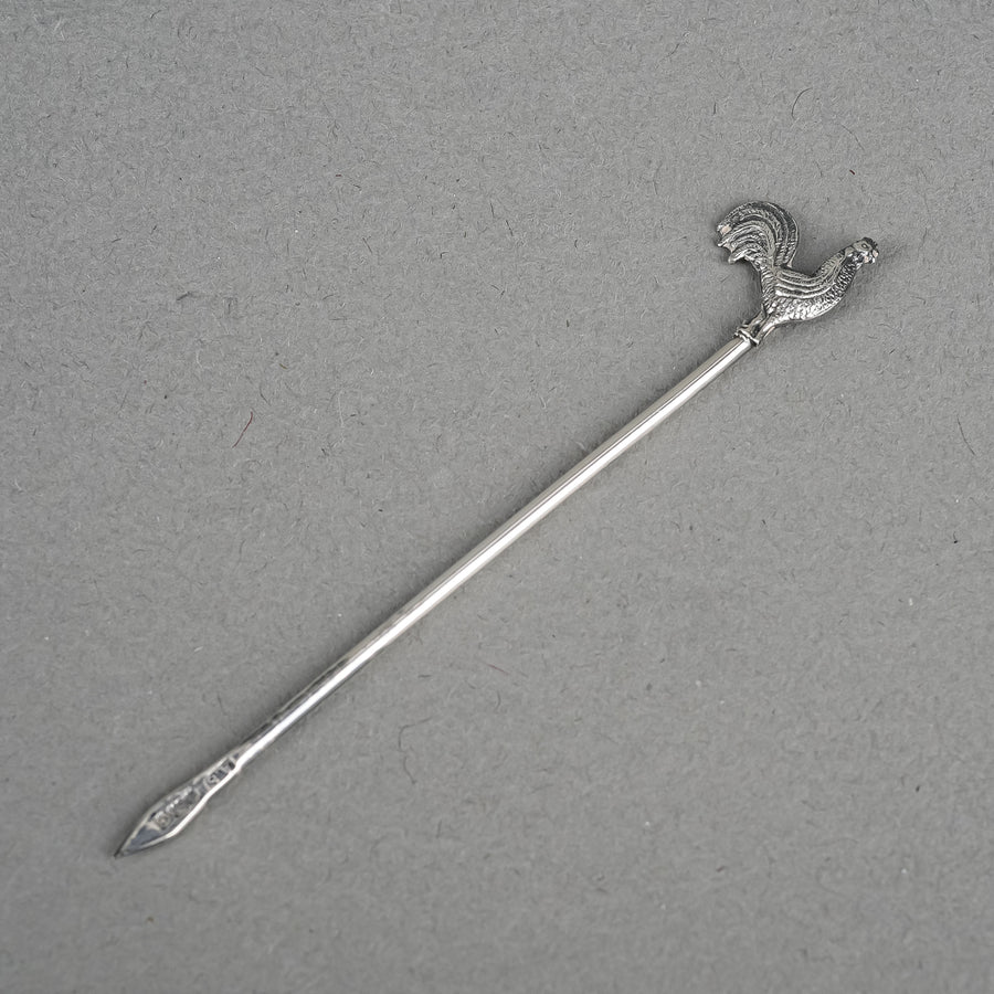 ADOLPH SCOTT Sterling Rooster Cocktail Picks