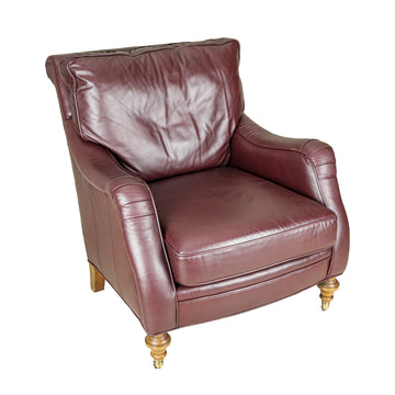 Oxblood Leather Armchair