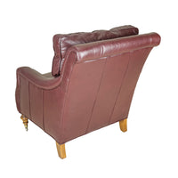 Oxblood Leather Armchair