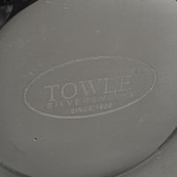 TOWLE Basketweave Polished Aluminum Chip And Dip 2 Pieces