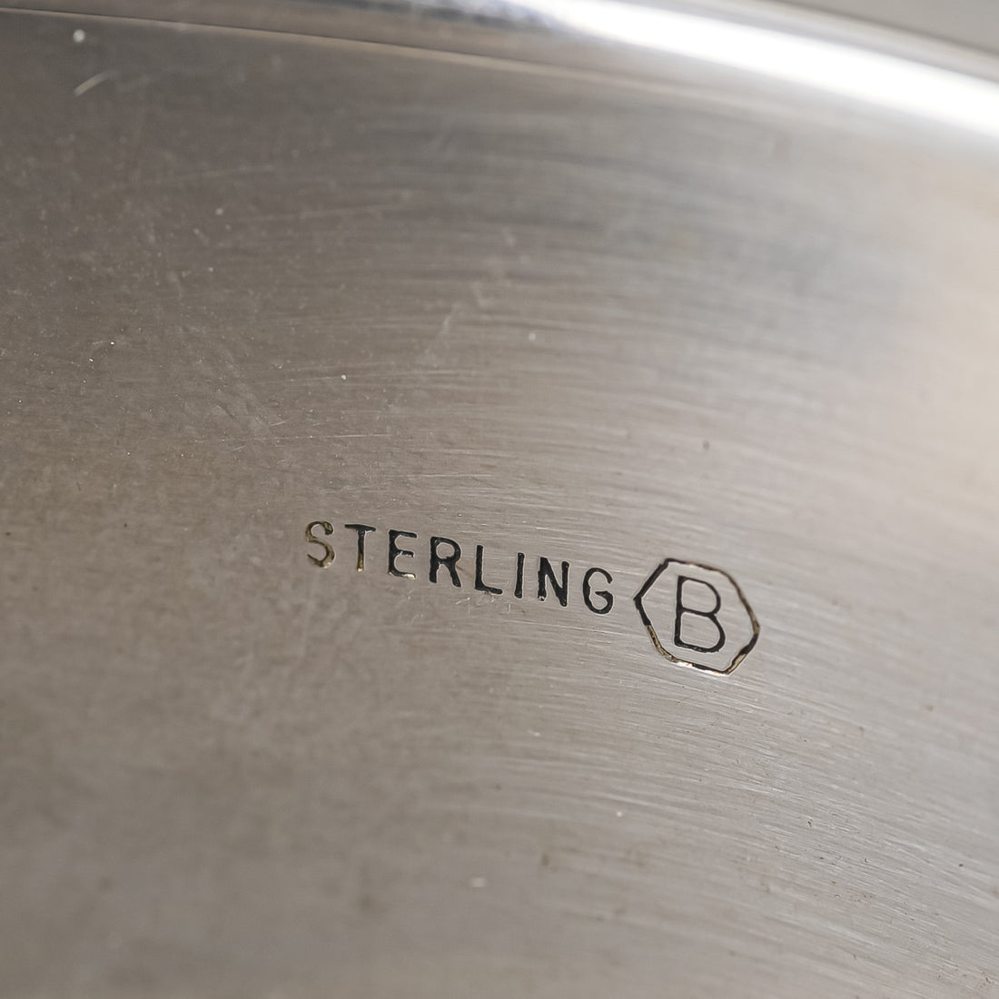 BURKHARDT Sterling Chased Hinged Bangle