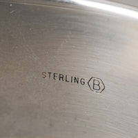 BURKHARDT Sterling Chased Hinged Bangle