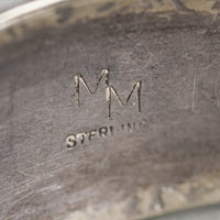 MICHAEL MENDOZA N Navajo Sterling Silver Graduated Turquoise Cuff