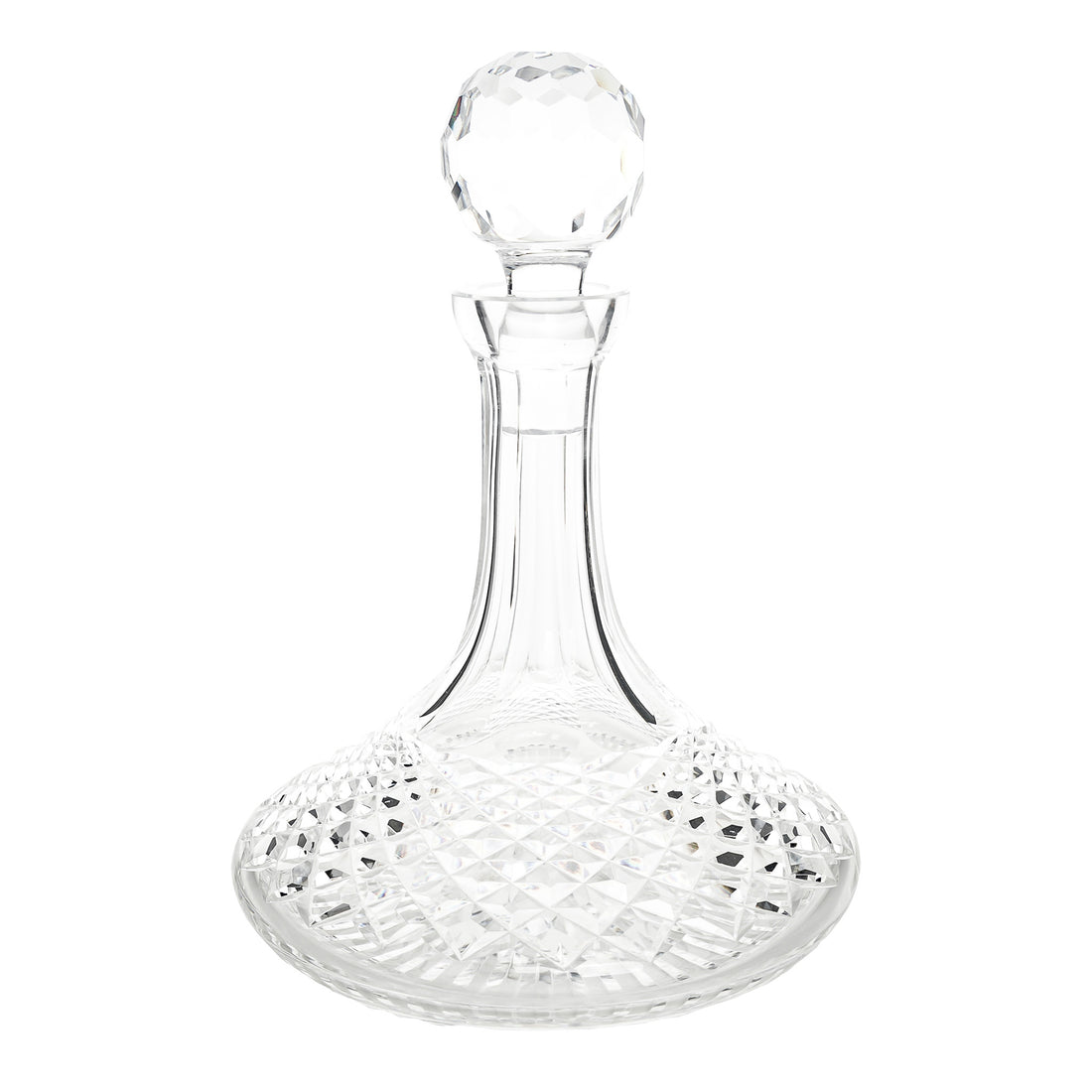 WATERFORD Alana Ships Decanter And Ball Stopper