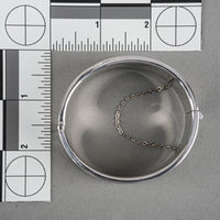 BURKHARDT Sterling Chased Hinged Bangle