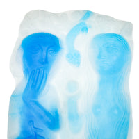 DAUM Pierre Toulhoat PARADIS ADAM & EVE Pate De Verre Sculpture