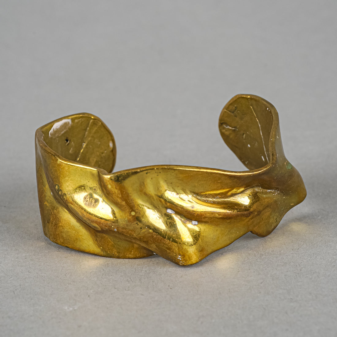 Brass Modernist Cuff Bracelet