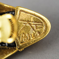 KALINGER PARIS Black Coral Clip Earrings