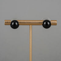 EFFY 14K Yellow Gold Onyx Ball Studs