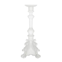 VAL ST LAMBERT Manchester Frosted Candlesticks