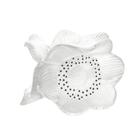 LALIQUE Anemone Triple Flower Candleholder