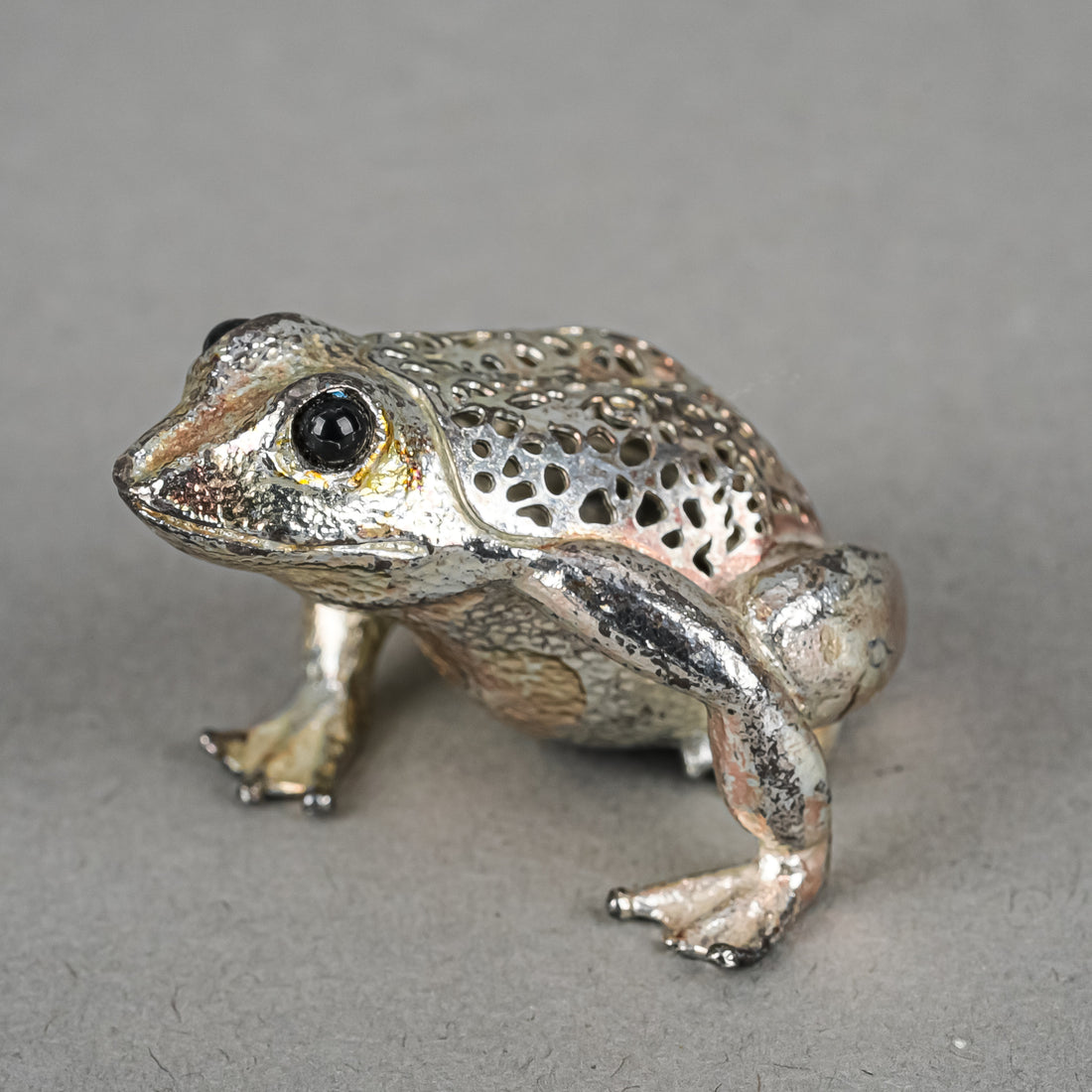 CHRISTOFLE Lumiere d'Argent Silverplate Figurine - Frog