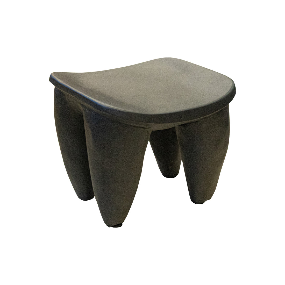 Black Painted Wooden Senufo Stool