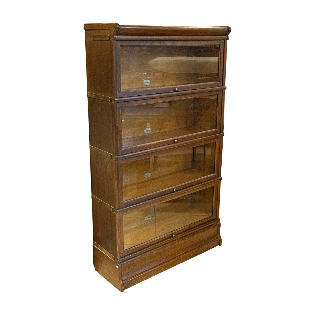 GLOBE-WERNICKE CO Vintage Oak Barrister Bookcase