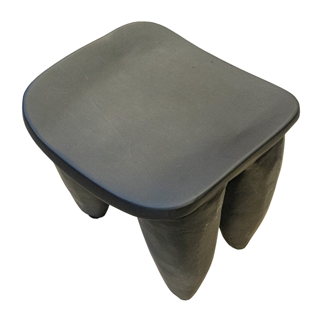 Black Painted Wooden Senufo Stool