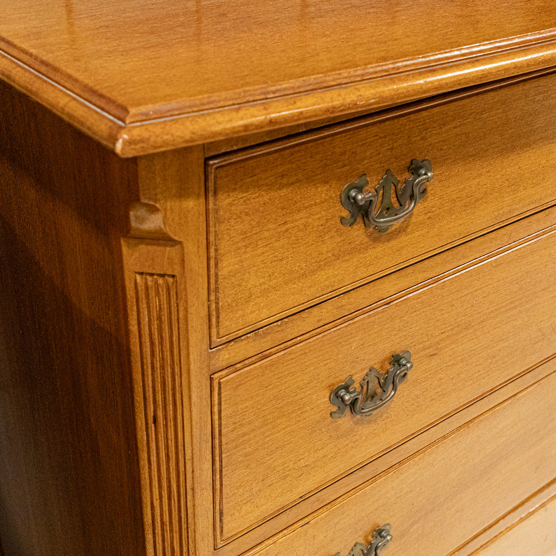 Vintage Blonde Mahogany Dresser