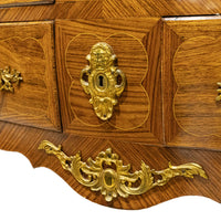 Marquetry Bombe Chest With Stone Top