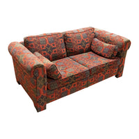 Red Loveseat Southwest Motif