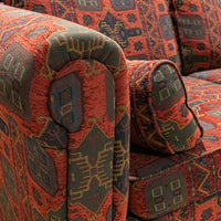 Red Loveseat Southwest Motif