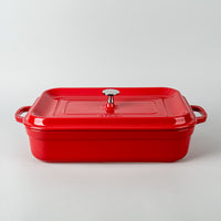 STAUB Stoneware Covered Bake Dish Red