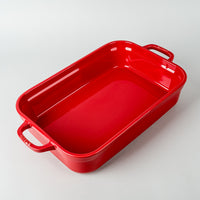 STAUB Stoneware Covered Bake Dish Red
