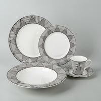 ROYAL DOULTON Fusion Jazz Black 30 Pieces