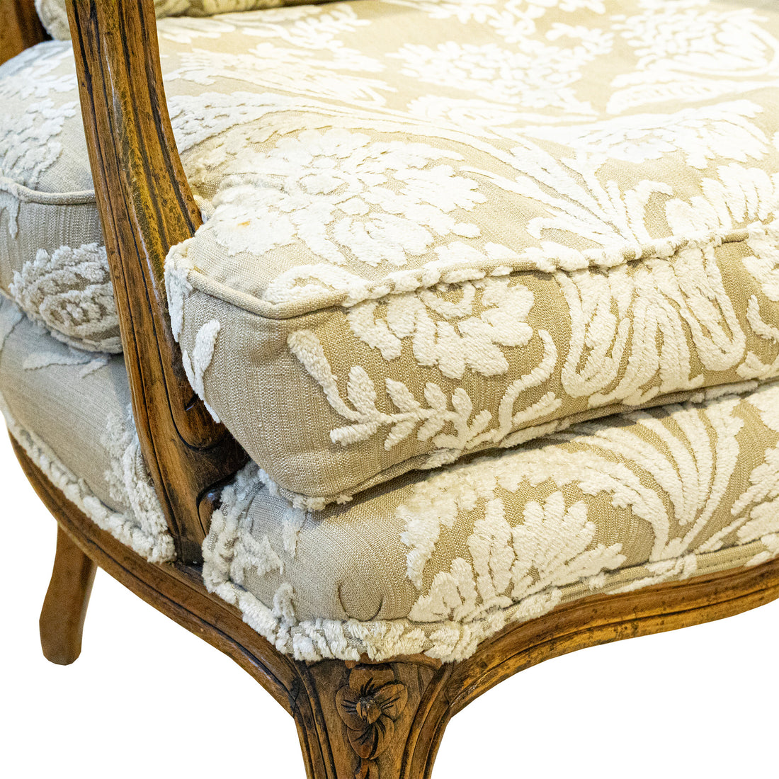 PAIR Louis XVI Style Fauteuil Chairs With Caned Backs