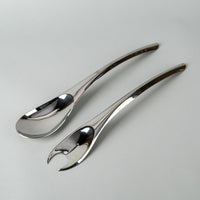 LINO SABATINI For ZANI & ZANI Stainless Steel  Modernist Salad Servers