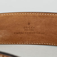 GUCCI 44" Leather Interlocking Web Colours Belt