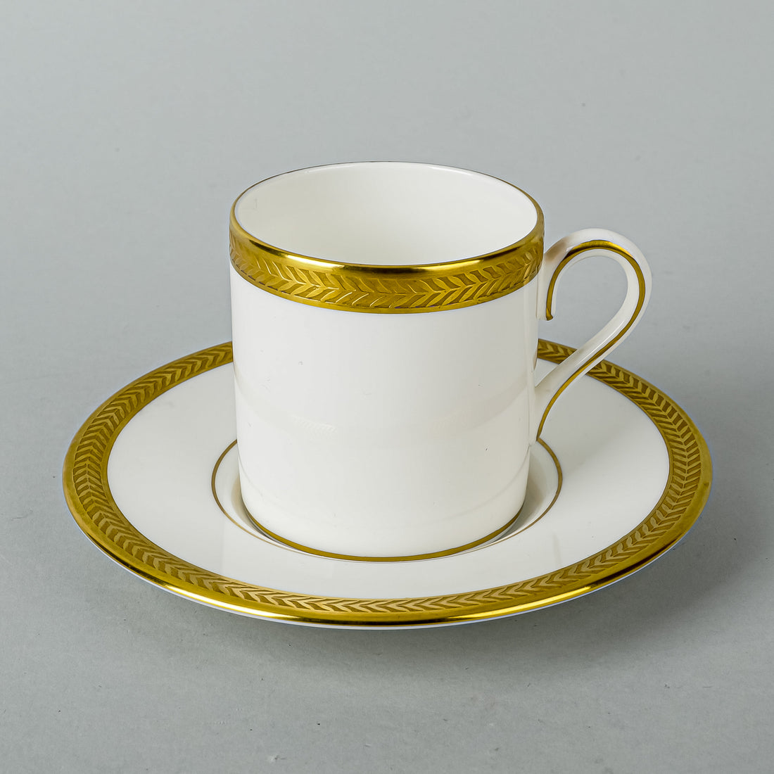 WEDGWOOD Senator Demitasse & Saucers Set Of 4 8pcs