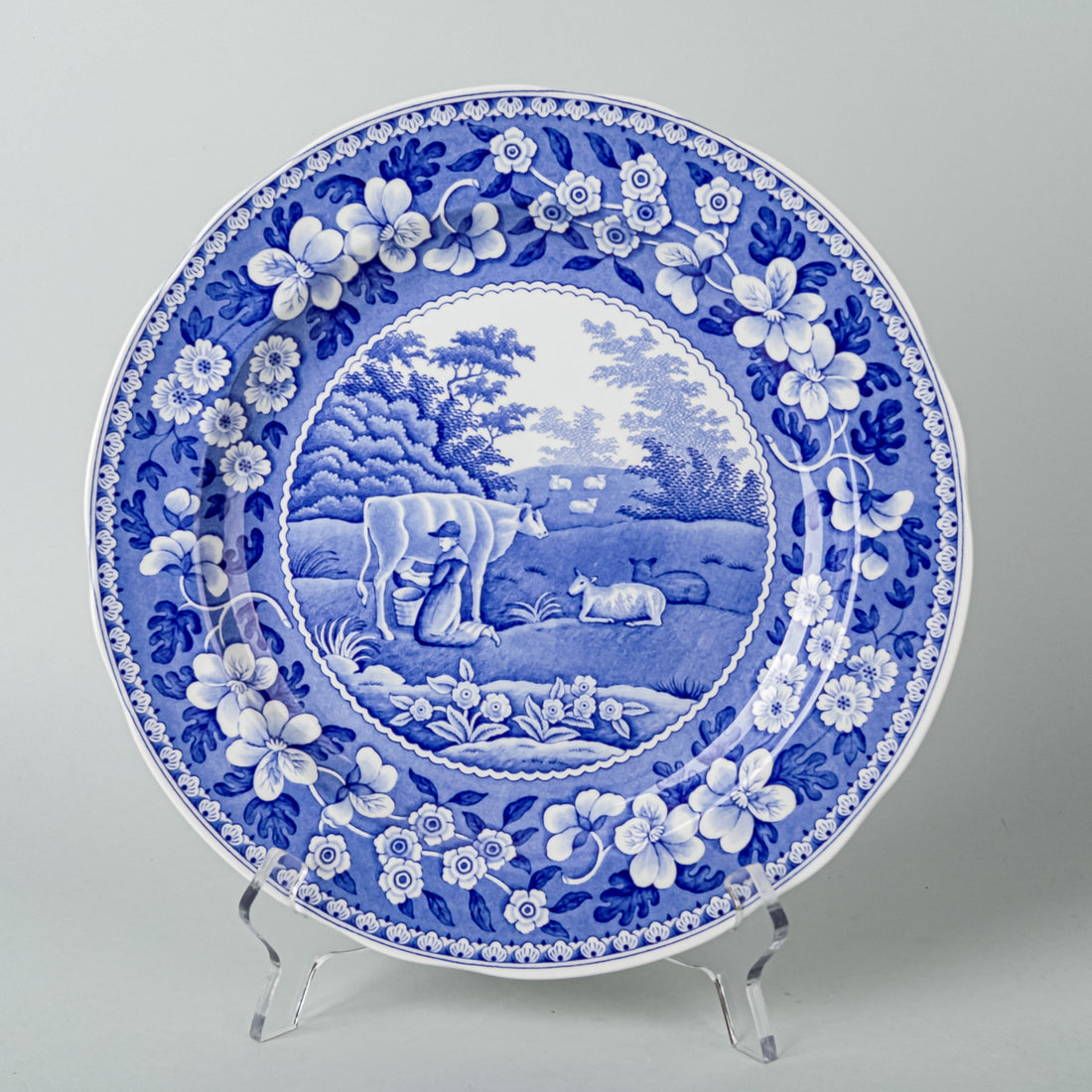 SPODE Blue Room Collection Traditions Series Dinner Plates - Set Of 6
