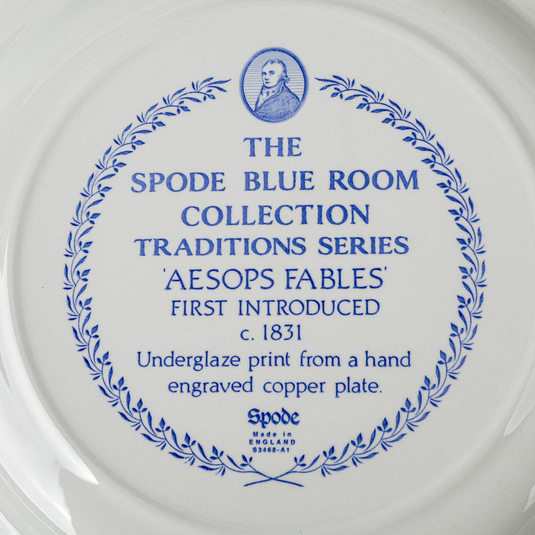 SPODE Blue Room Collection Traditions Series Dinner Plates - Set Of 6