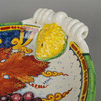 LEONCICI Leona Italian Hand Painted Pottery Tray VA372D/56