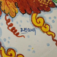 LEONCICI Leona Italian Hand Painted Pottery Tray VA372D/56
