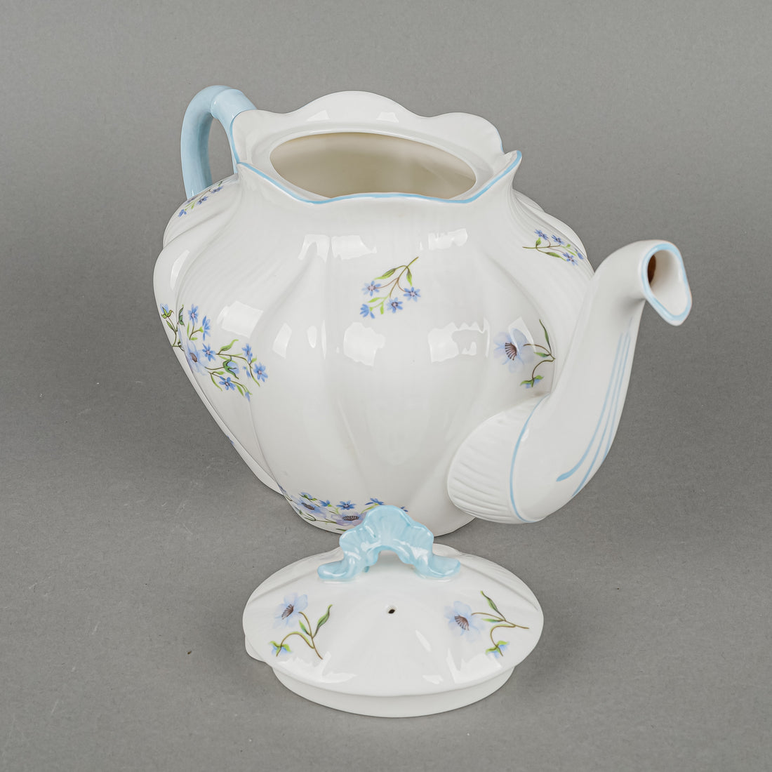 SHELLEY Blue Rock Tea Set 28 Pieces