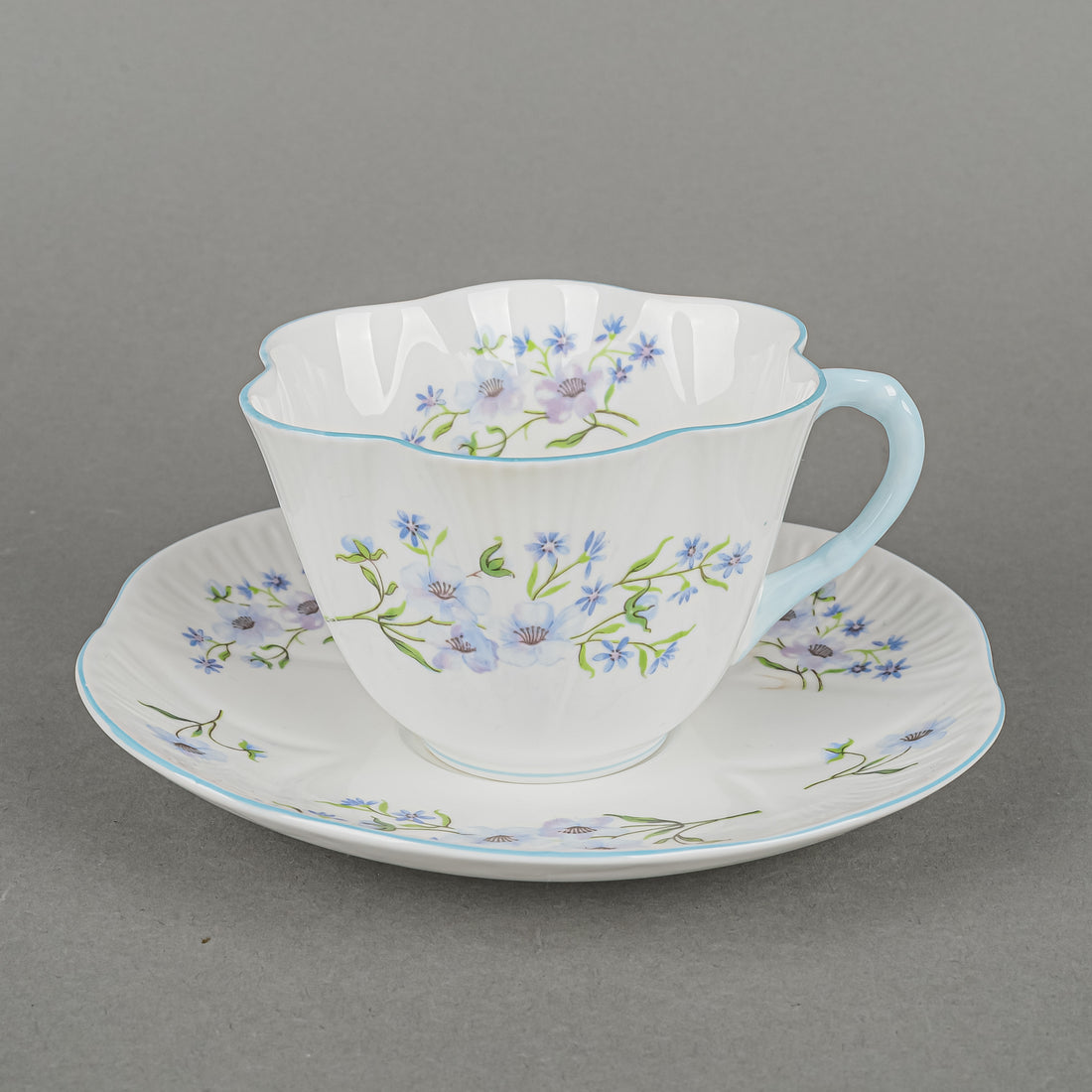 SHELLEY Blue Rock Tea Set 28 Pieces
