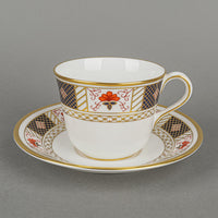 ROYAL CROWN DERBY Derby Border A1253 Cup & Saucer