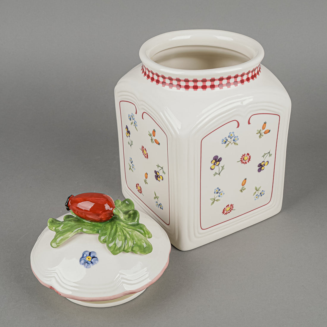 VILLEROY & BOCH Petite Fleur Charm Lidded Canister Set Of 3