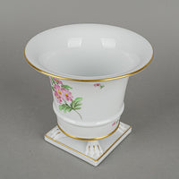 HEREND Hand Painted Floral Empire Vase/Cachepot