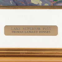 Langley Donges (Canadian 1901-1992) "Lake Superior 1935"