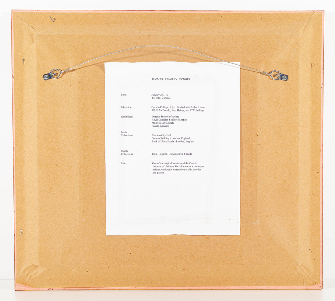 Langley Donges (Canadian 1901-1992) "Lake Superior 1935"