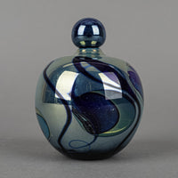 MARTHA HENRY Art Glass Ball Perfume Bottle And Stopper