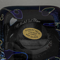 ROBERT HELD ART GLASS Iridescent Square Vase