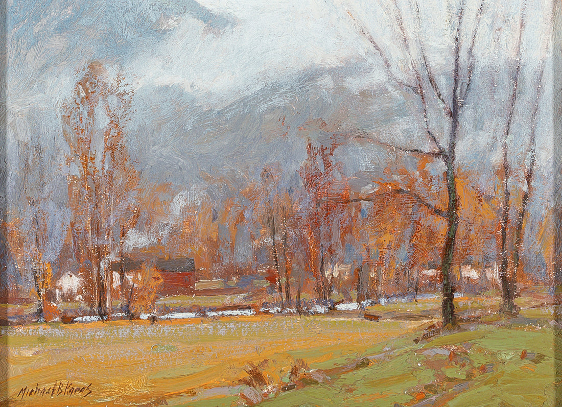 Michael B. Karas (American 1954) "Fall Morning, Vermont"