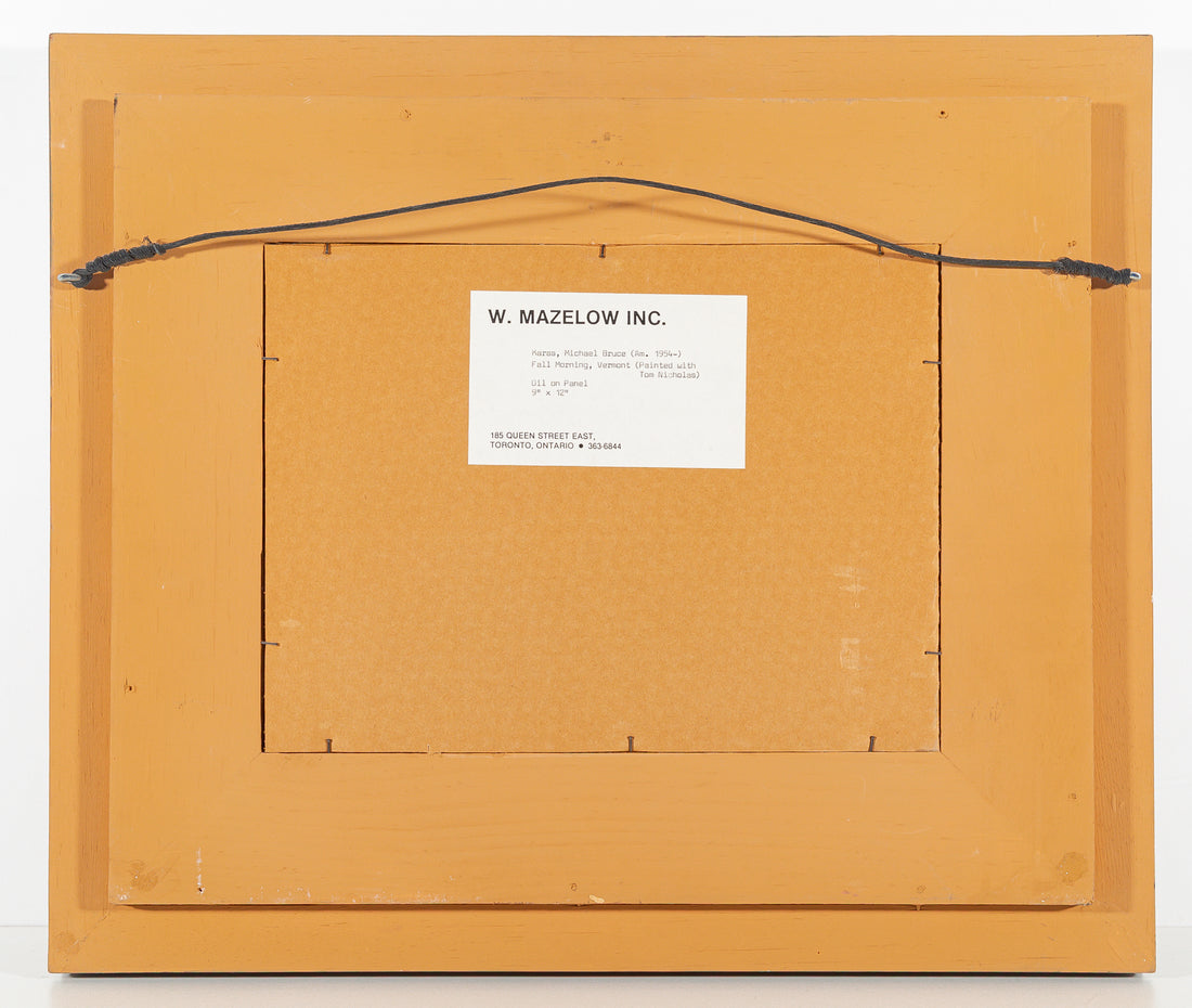 Michael B. Karas (American 1954) "Fall Morning, Vermont"